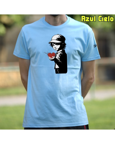 Camiseta Hombre Manga Corta - Corazón En Mano