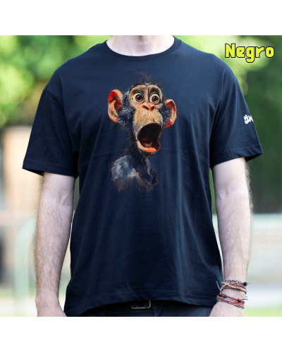 Camiseta Hombre Manga Corta - Chimpance