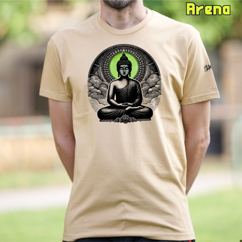 Camiseta hombre manga corta - Buda