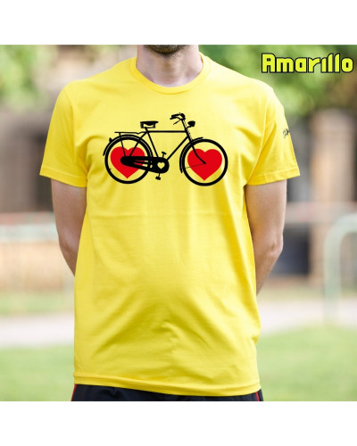 Bike Of Love - Camiseta Hombre Manga Corta