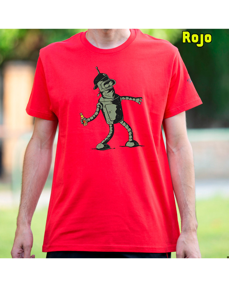 Bender Antifa - Camiseta Hombre Manga Corta