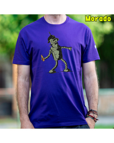 Bender Antifa - Camiseta Hombre Manga Corta