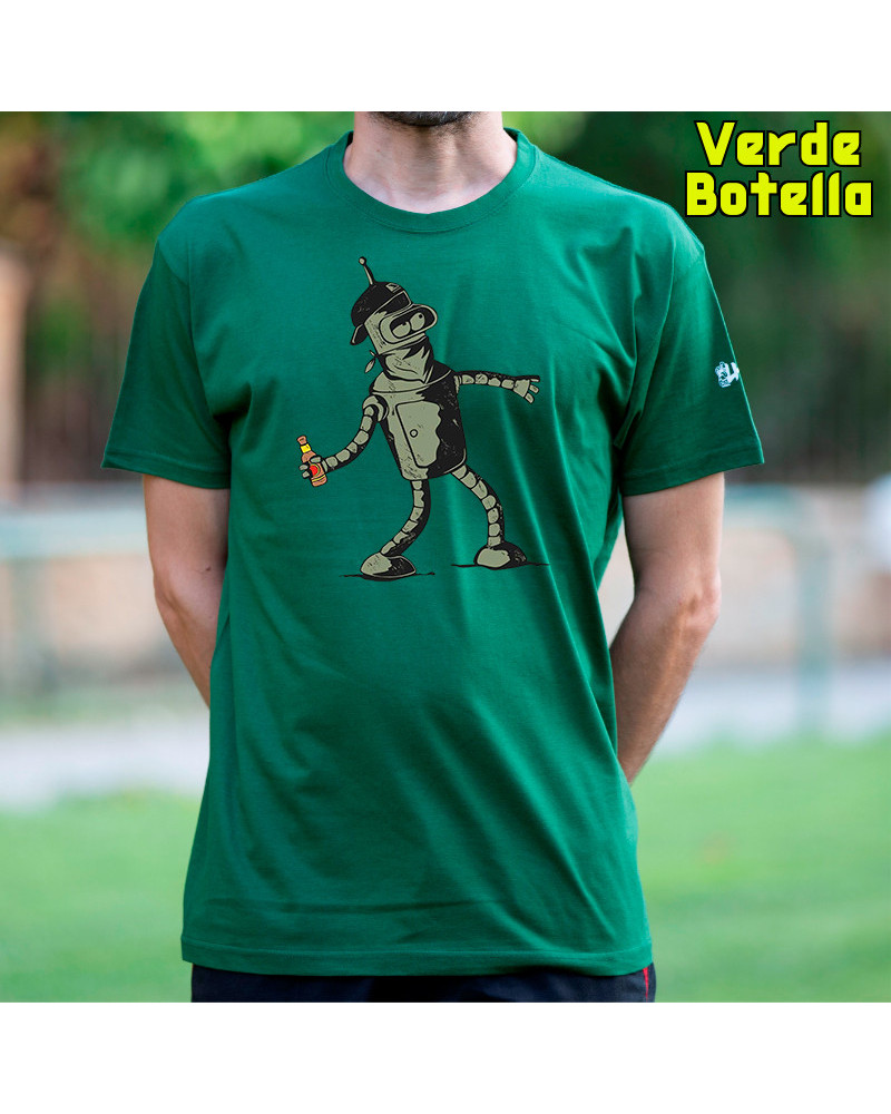 Bender Antifa - Camiseta Hombre Manga Corta