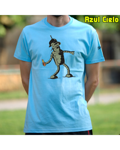 Bender Antifa - Camiseta Hombre Manga Corta
