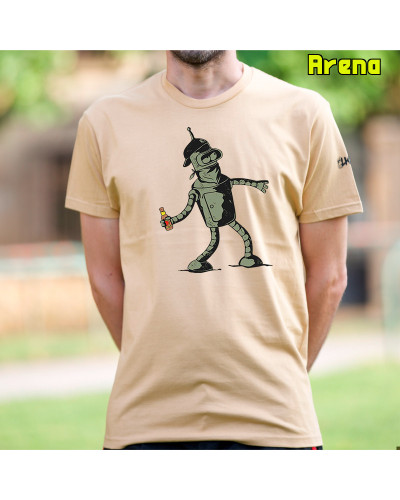 Bender Antifa - Camiseta Hombre Manga Corta