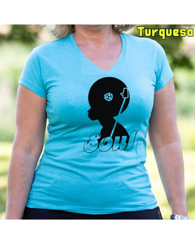 Soul Music - Camiseta Mujer Manga Corta