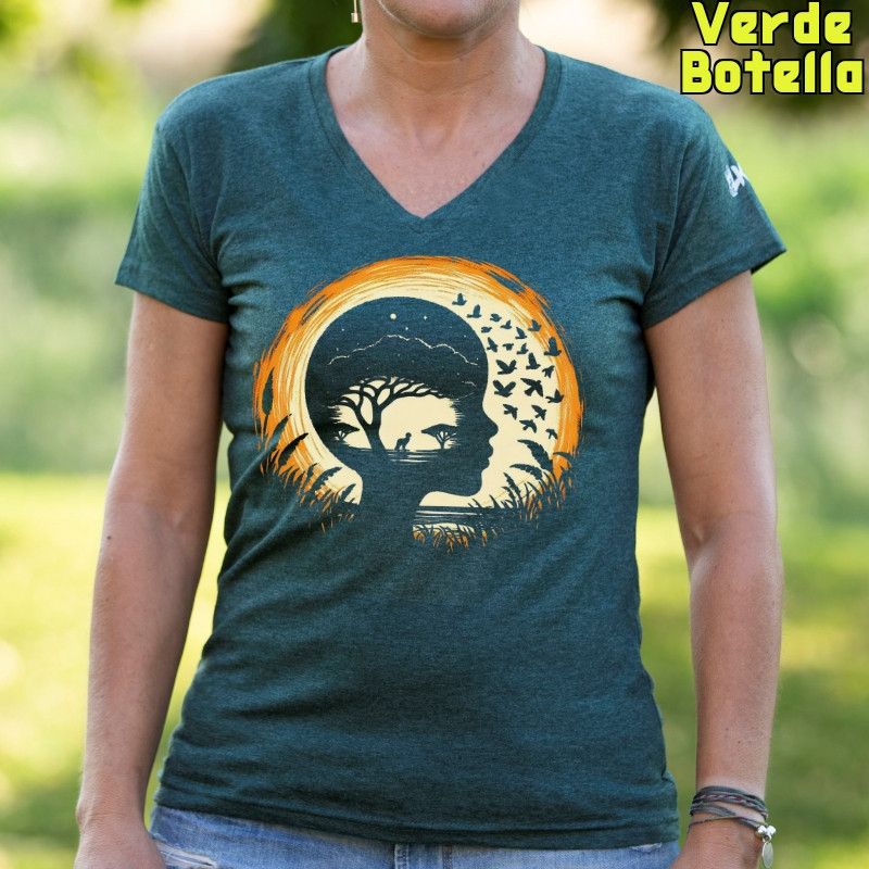 Soñando Sabana - Camiseta Mujer Manga Corta