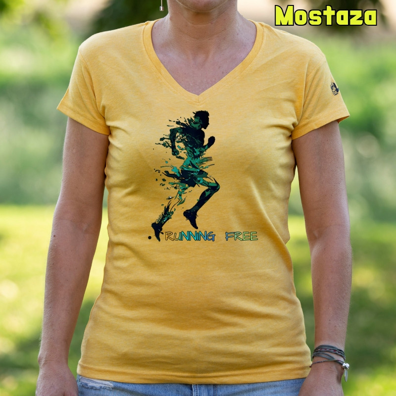 Running Free - Camiseta Mujer Manga Corta