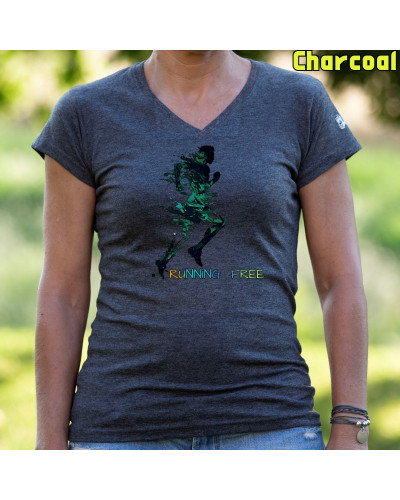 Running Free - Camiseta Mujer Manga Corta
