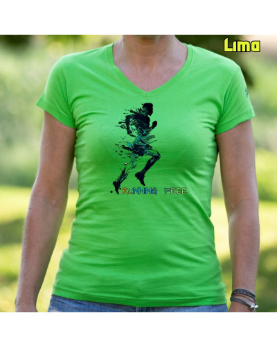 Running Free - Camiseta Mujer Manga Corta