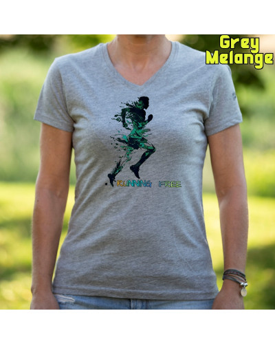 Running Free - Camiseta Mujer Manga Corta