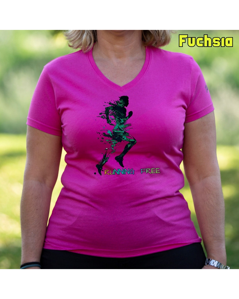 Running Free - Camiseta Mujer Manga Corta