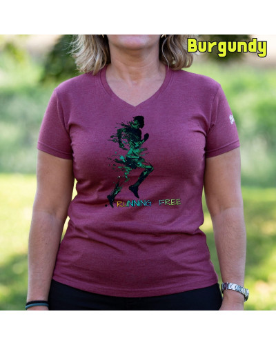Running Free - Camiseta Mujer Manga Corta