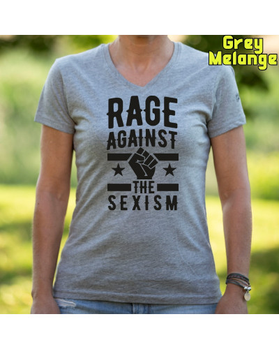 Rage Against The Sexism - Camiseta Mujer  Manga Corta
