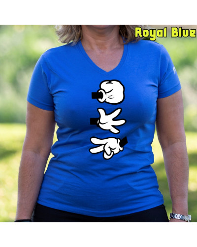 Piedra Papel Tijera - Camiseta Mujer Manga Corta
