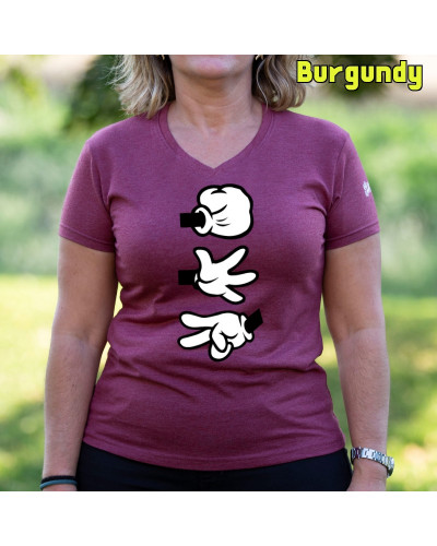 Piedra Papel Tijera - Camiseta Mujer Manga Corta
