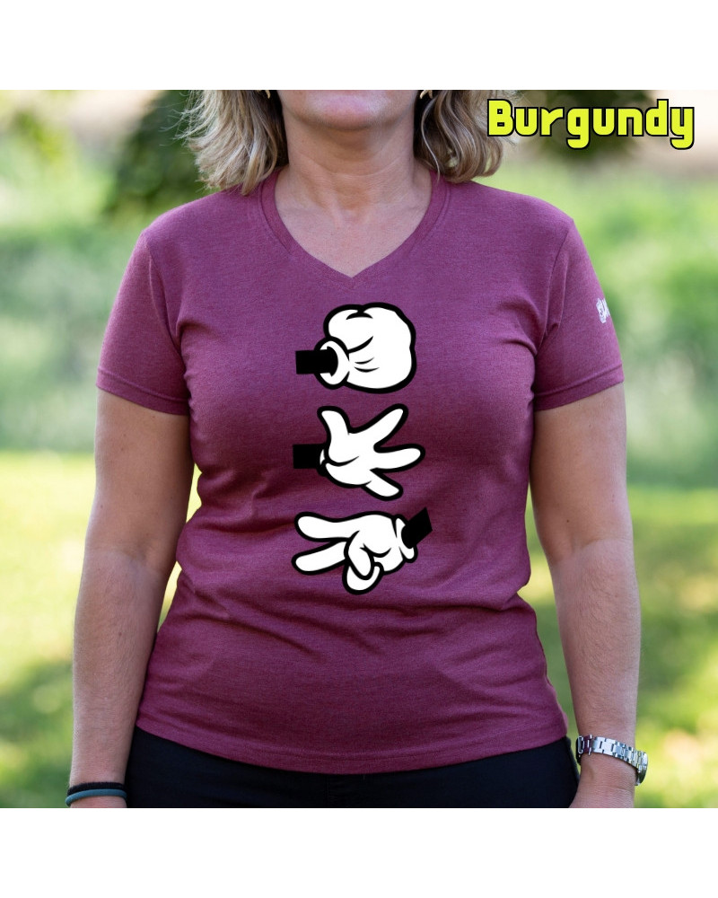 Piedra Papel Tijera - Camiseta Mujer Manga Corta