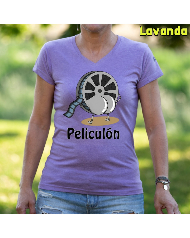 Peliculón - Camiseta Mujer Manga Corta