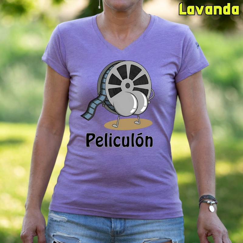 Peliculón - Camiseta Mujer Manga Corta