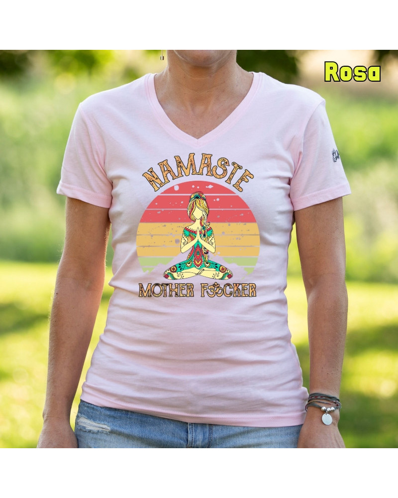 Namaste - Camiseta Mujer Manga Corta