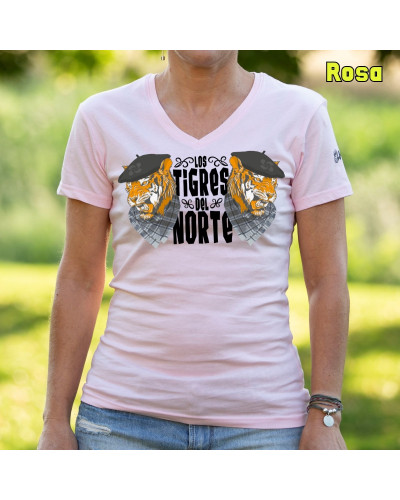 Los Tigres Del Norte - Camiseta Mujer Manga Corta