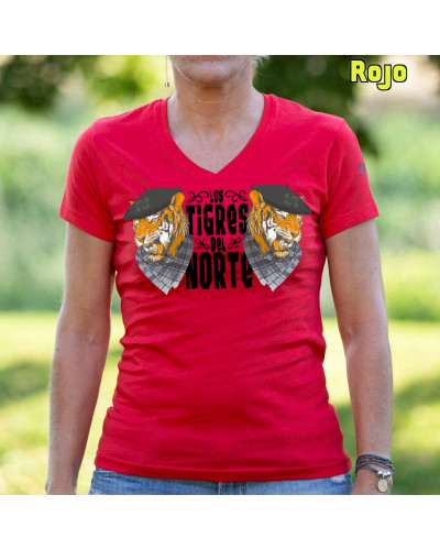 Los Tigres Del Norte - Camiseta Mujer Manga Corta