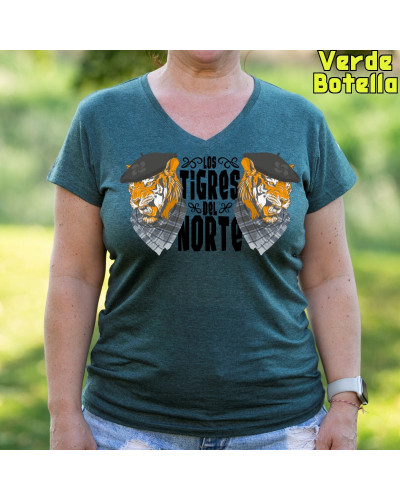 Los Tigres Del Norte - Camiseta Mujer Manga Corta