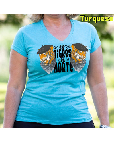 Los Tigres Del Norte - Camiseta Mujer Manga Corta