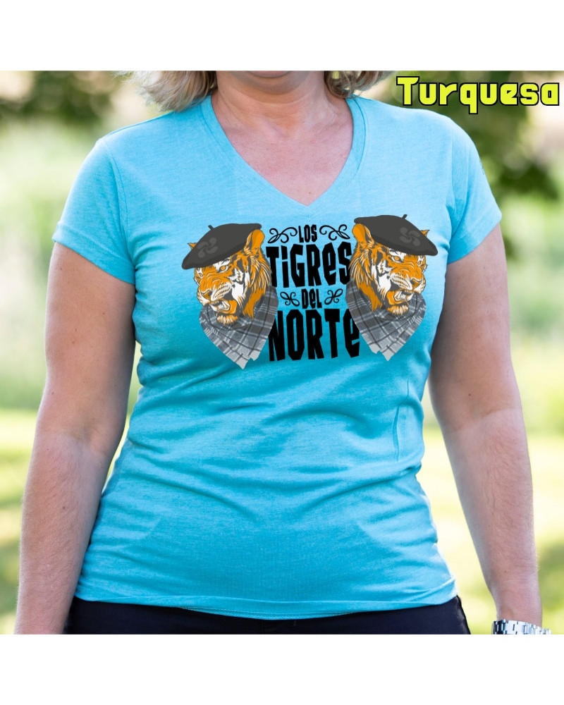 Los Tigres Del Norte - Camiseta Mujer Manga Corta