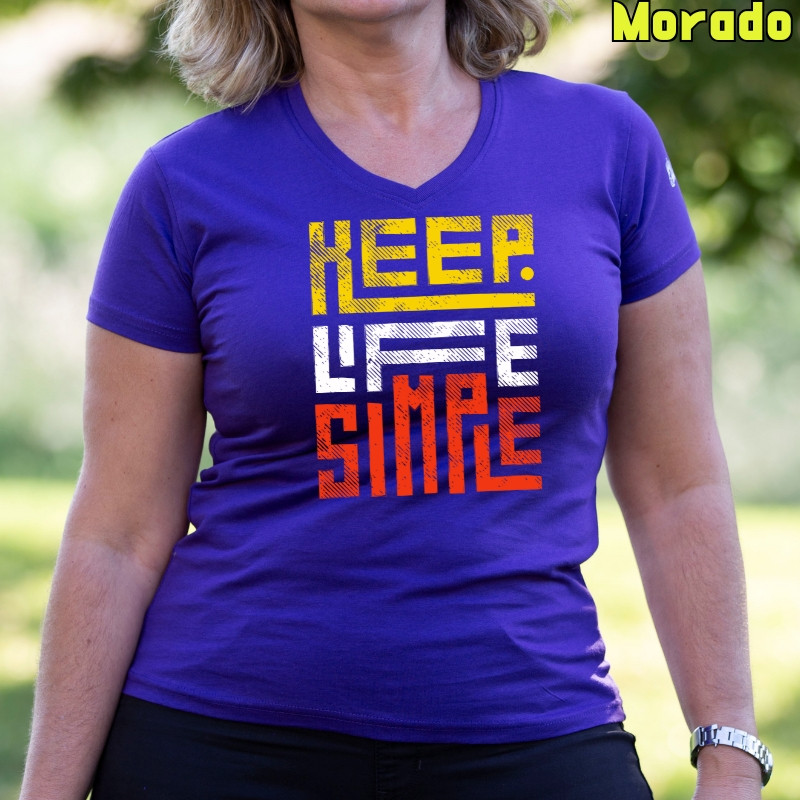 Keep Live Simple - Camiseta Mujer Manga Corta