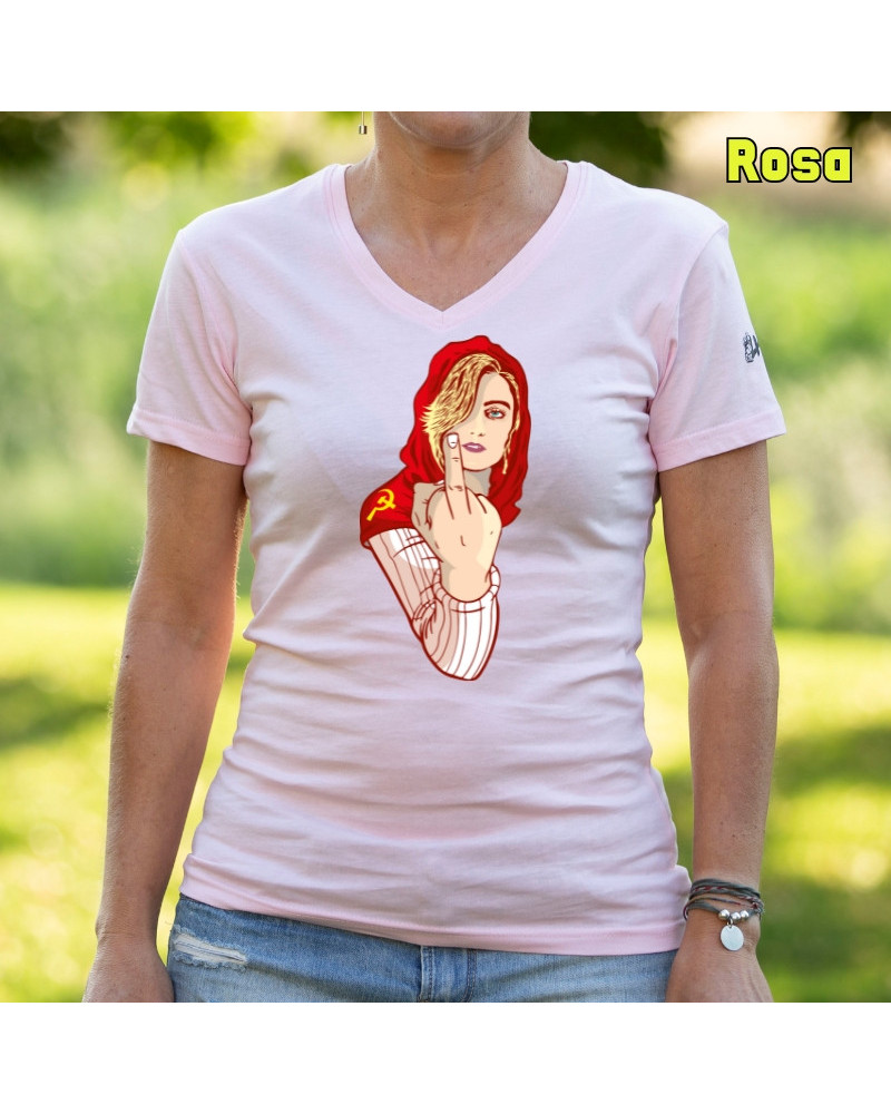 Kaperucita Red - Camiseta Mujer Manga Corta