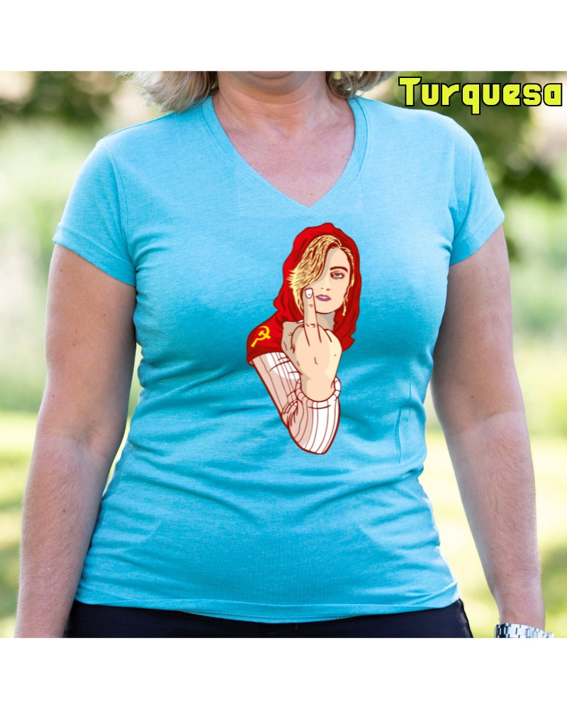 Kaperucita Red - Camiseta Mujer Manga Corta
