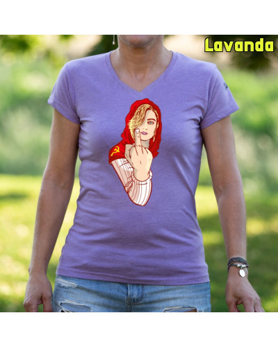 Kaperucita Red - Camiseta Mujer Manga Corta