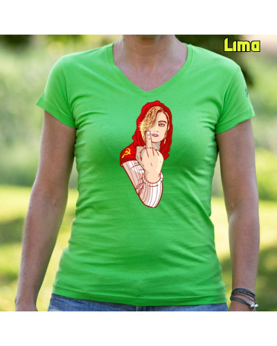 Kaperucita Red - Camiseta Mujer Manga Corta