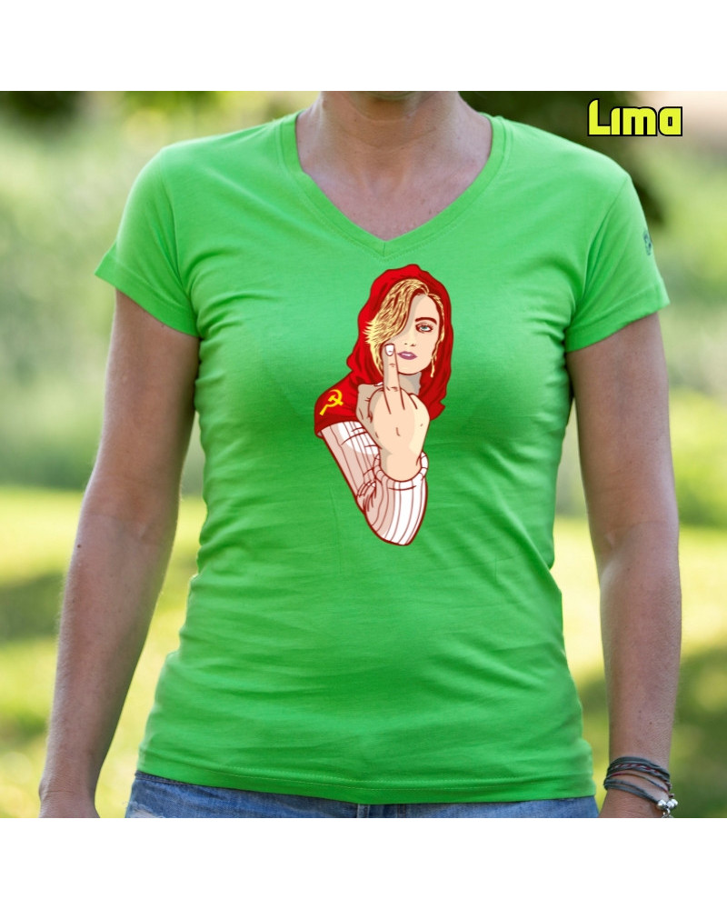 Kaperucita Red - Camiseta Mujer Manga Corta