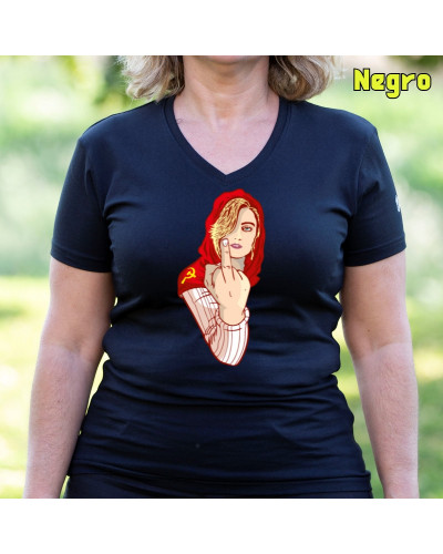 Kaperucita Red - Camiseta Mujer Manga Corta