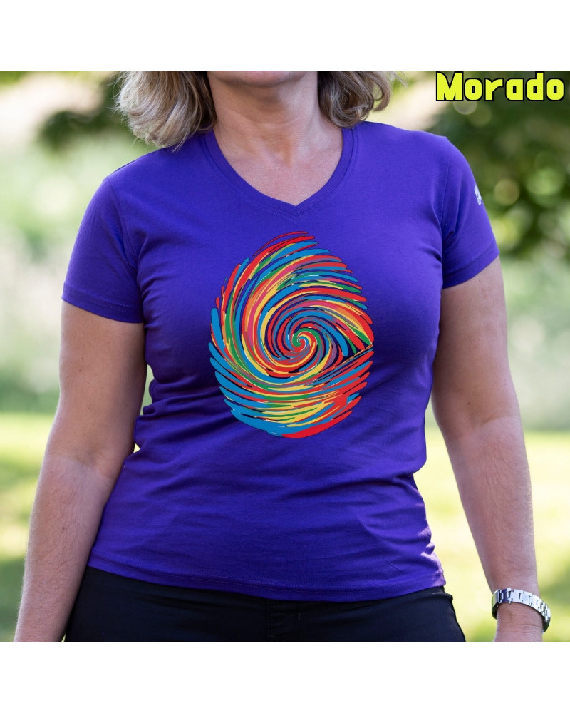 Huella Dactilar - Camiseta Mujer Manga Corta