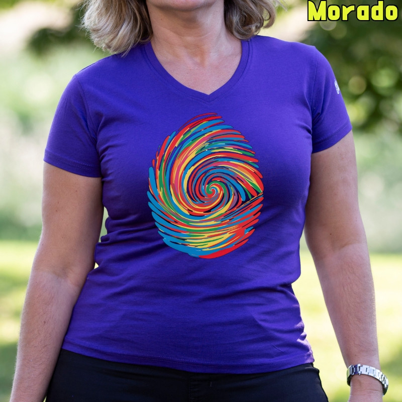Huella Dactilar - Camiseta Mujer Manga Corta
