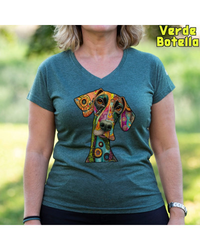 Dog - Camiseta Mujer Manga Corta