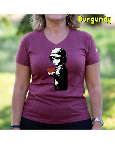 Corazón En Mano - Camiseta Mujer Manga Corta