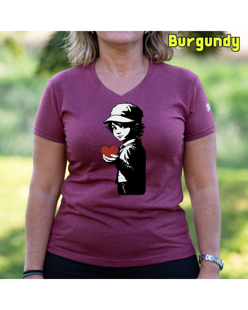 Corazón En Mano - Camiseta Mujer Manga Corta