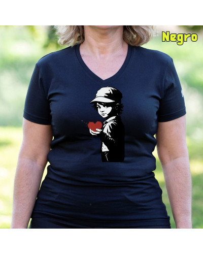 Corazón En Mano - Camiseta Mujer Manga Corta