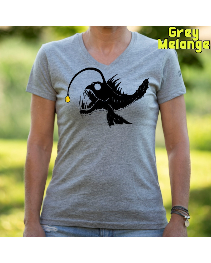 Pez Abisal - Camiseta Mujer Manga Corta