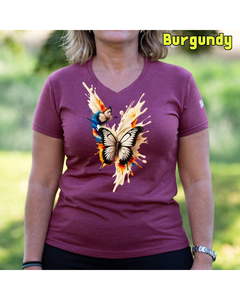 Mariposas - Camiseta Mujer Manga Corta