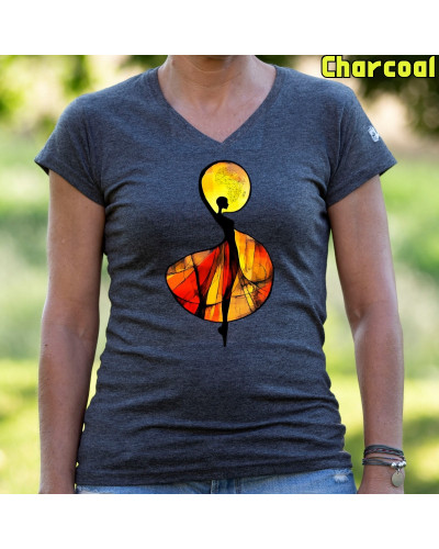 African - Camiseta Mujer Manga Corta