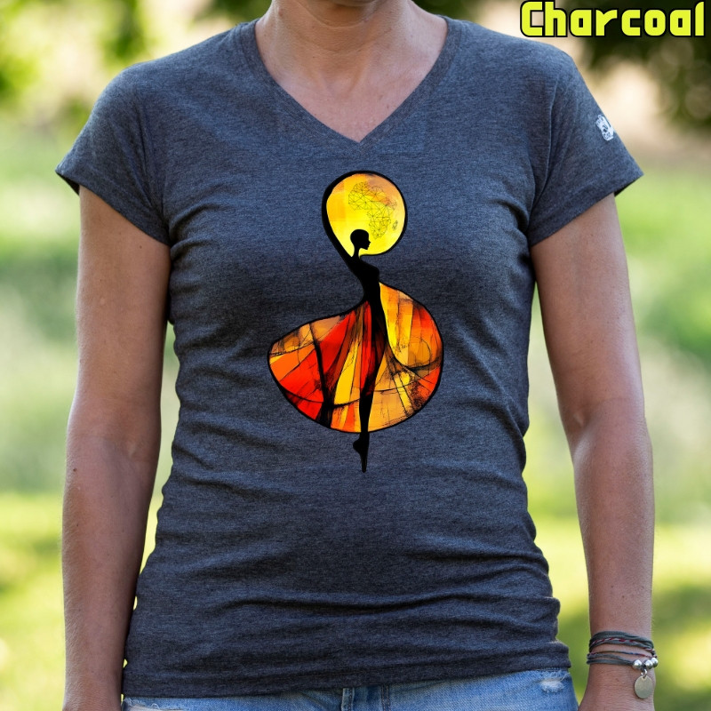 African - Camiseta Mujer Manga Corta