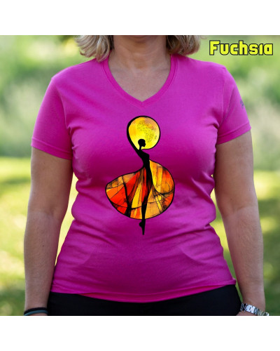 African - Camiseta Mujer Manga Corta