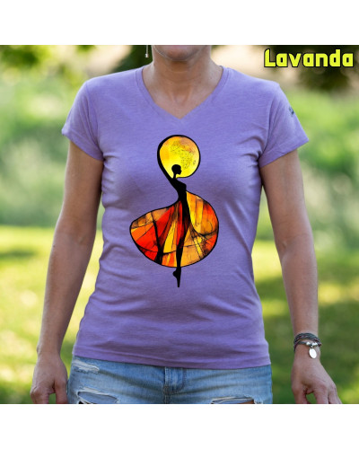 African - Camiseta Mujer Manga Corta
