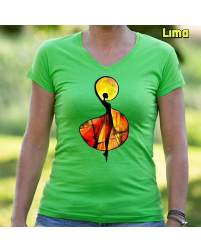 African - Camiseta Mujer Manga Corta