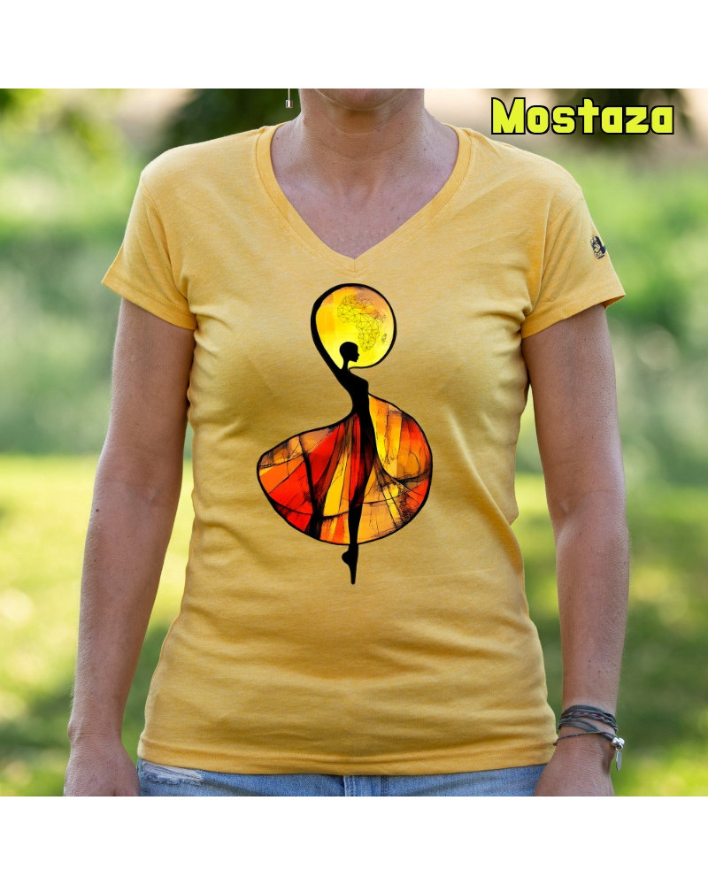 African - Camiseta Mujer Manga Corta
